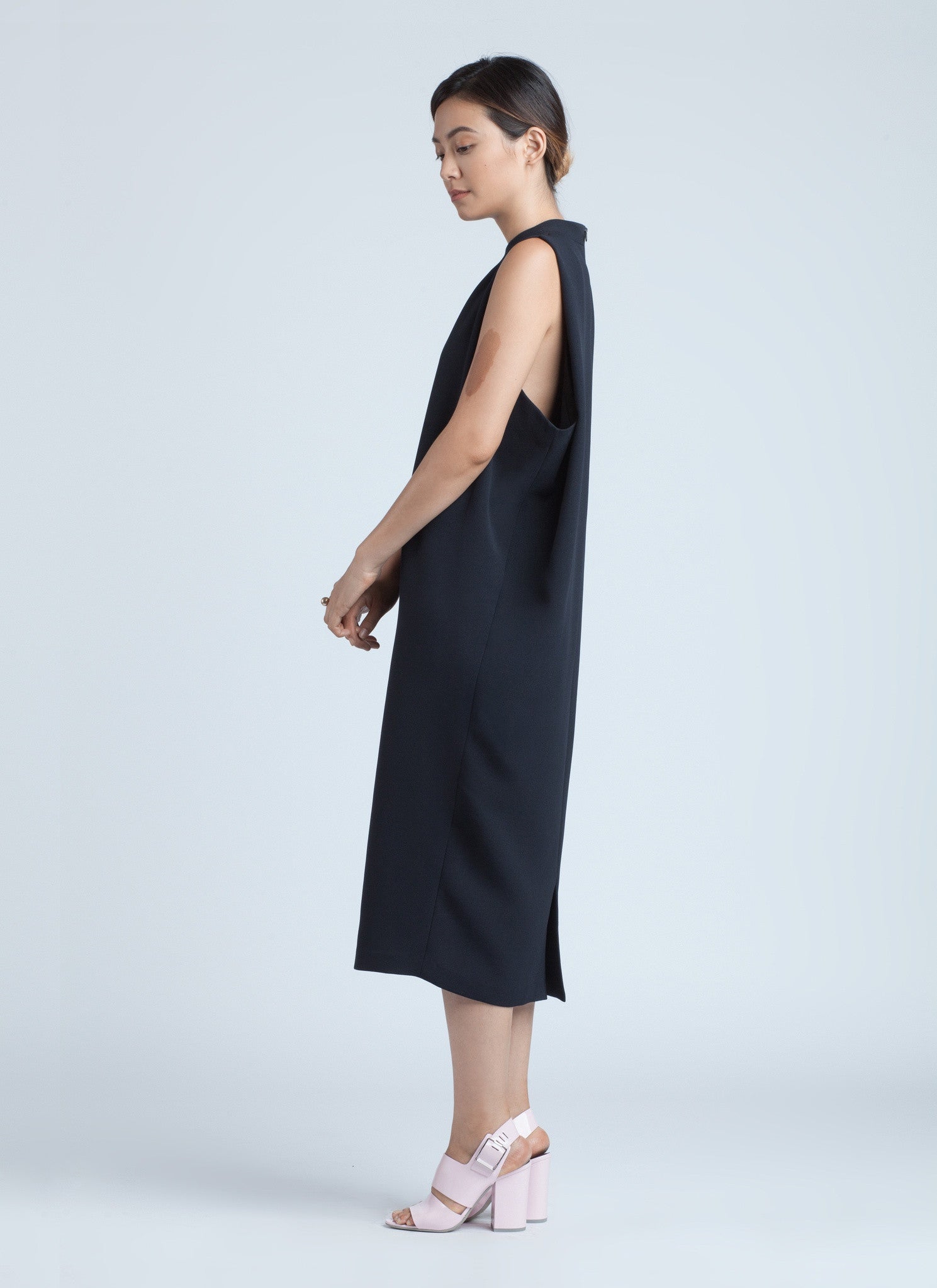 black single piece dress