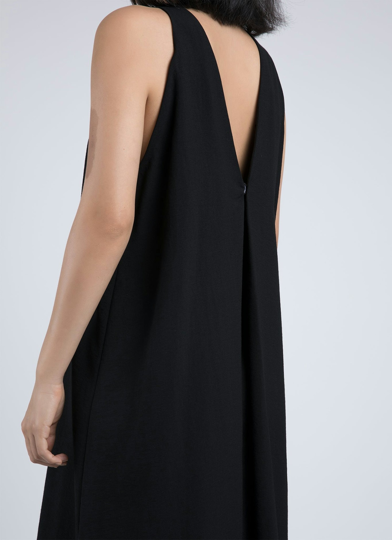 Kaarem Radial Back V Dress Size Xs S M Black