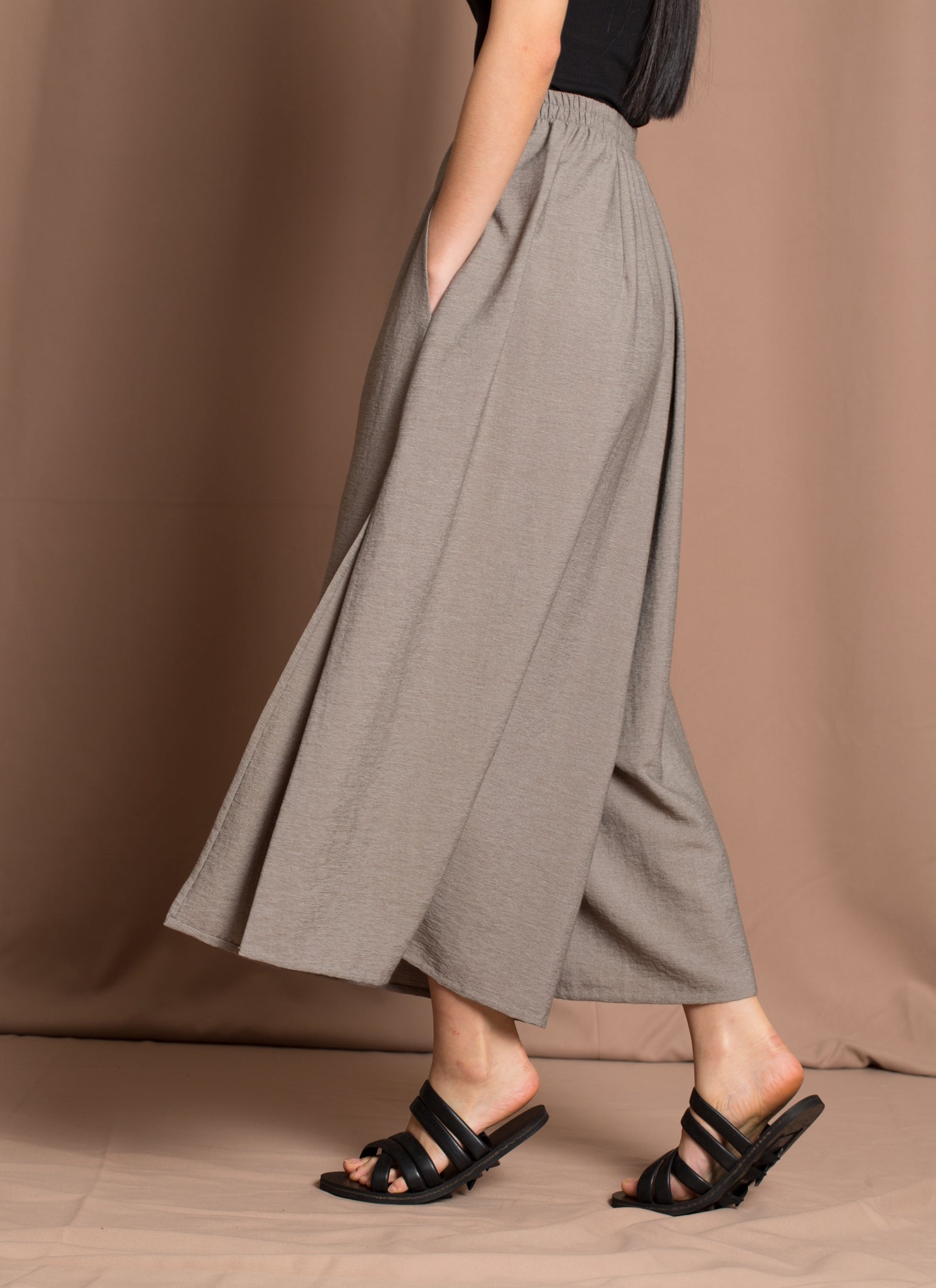 Tu Sa Wide Leg Split Leg Pocket Pant w 