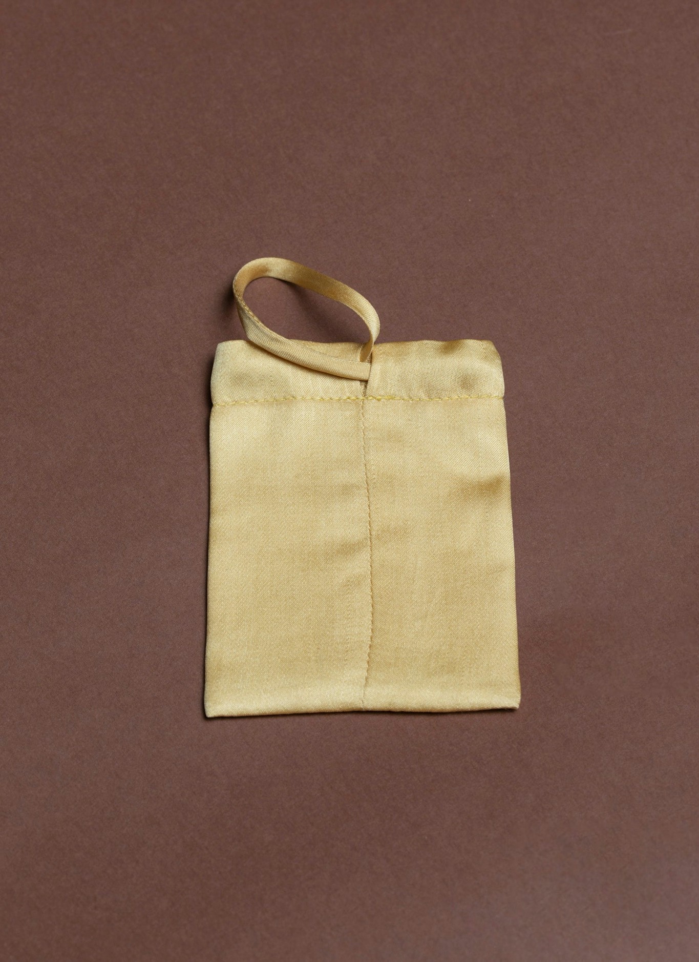 Kaarem Lucky Li Xi Silk Envelope Pouch Yellow