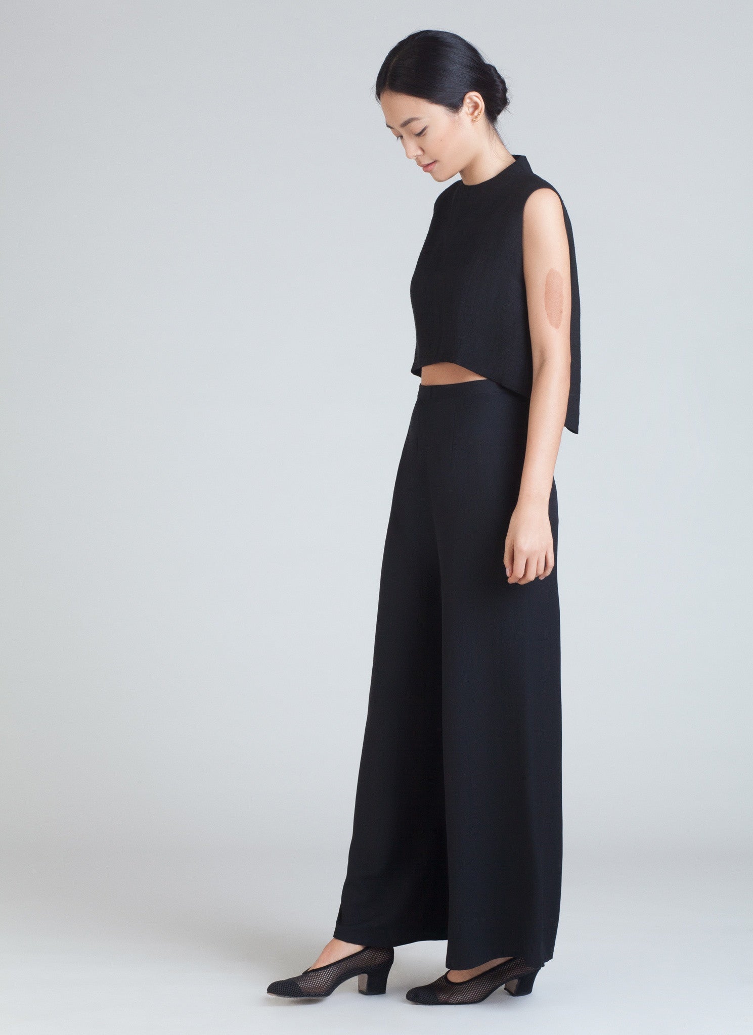 KAAREM - Song Tu Wide Leg Silk Pants 